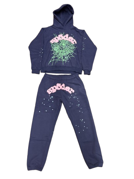 blueSuit1 Sp5der OG Web Set - Blue