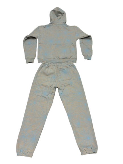graySuit2 Sp5der AOP Web Set - Heather Grey