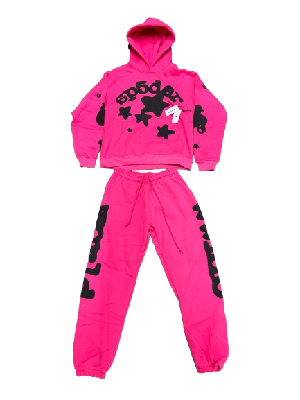 pinkSuite1 Rose Spider Sweatsuit Set