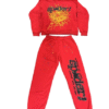 redSuit1 Sp5der P*NK V2 Set - Red