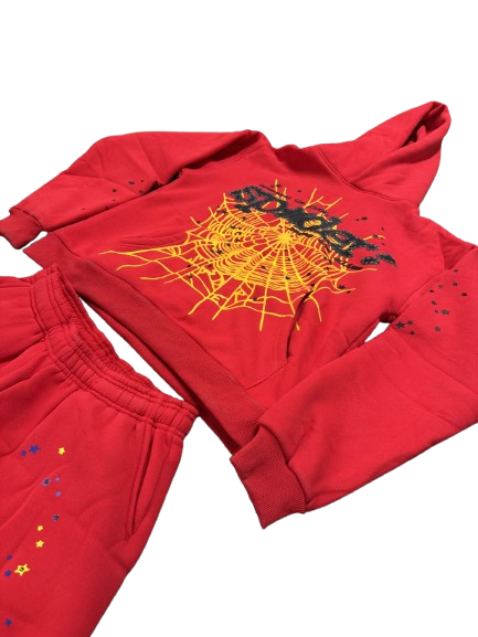 redSuit2 Sp5der P*NK V2 Set - Red