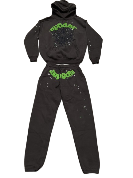 Sp5der Wait Web Tracksuit Slate Grey