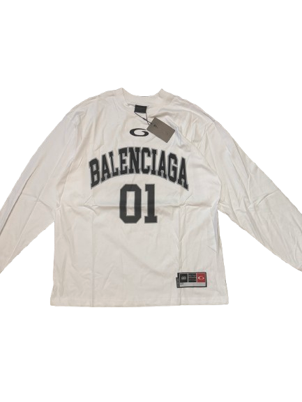 IMG_1123-removebg-preview Balenciaga “01” Long Sleeve - White