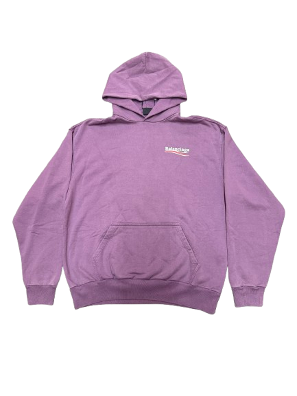 Balenciaga Political Hoodie - Purple