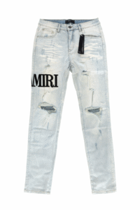 AMIRI Distressed Skinny Jeans - Blue