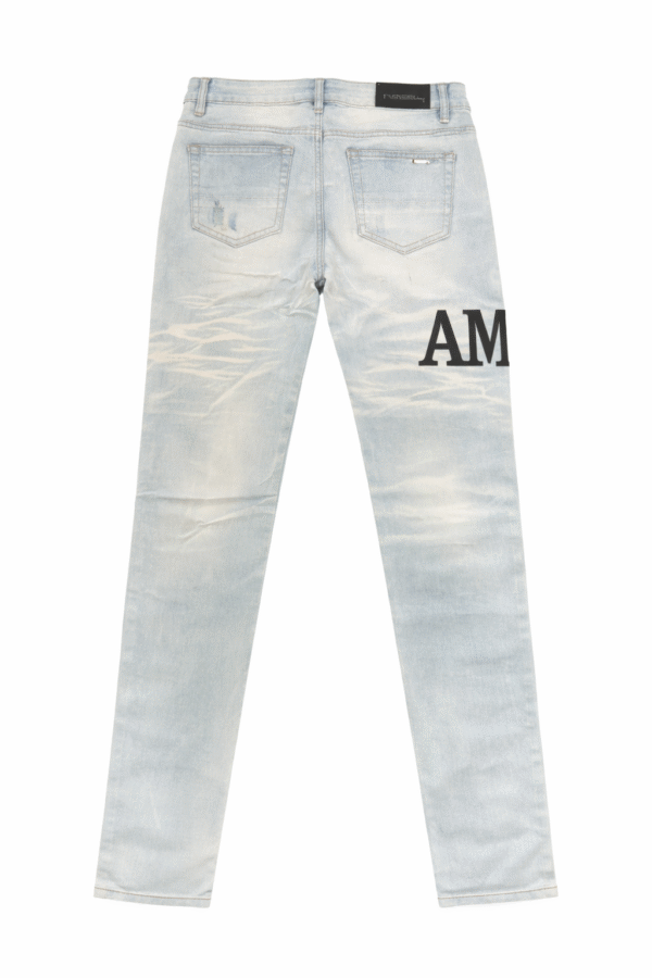 AMIRI Distressed Skinny Jeans - Blue